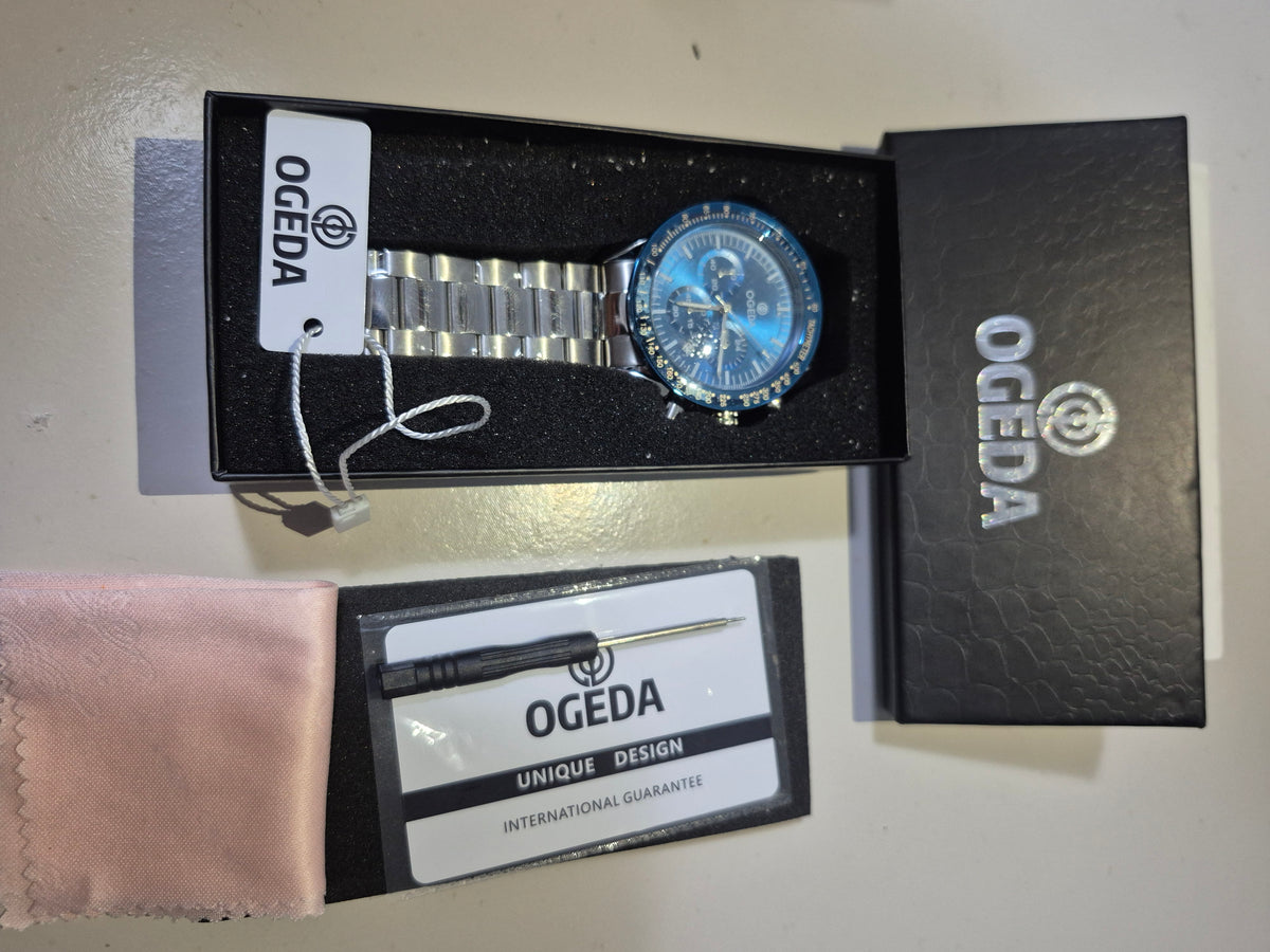 Relógio Ogeda Masculino Cronógrafo Quartz Analógica Og6001
