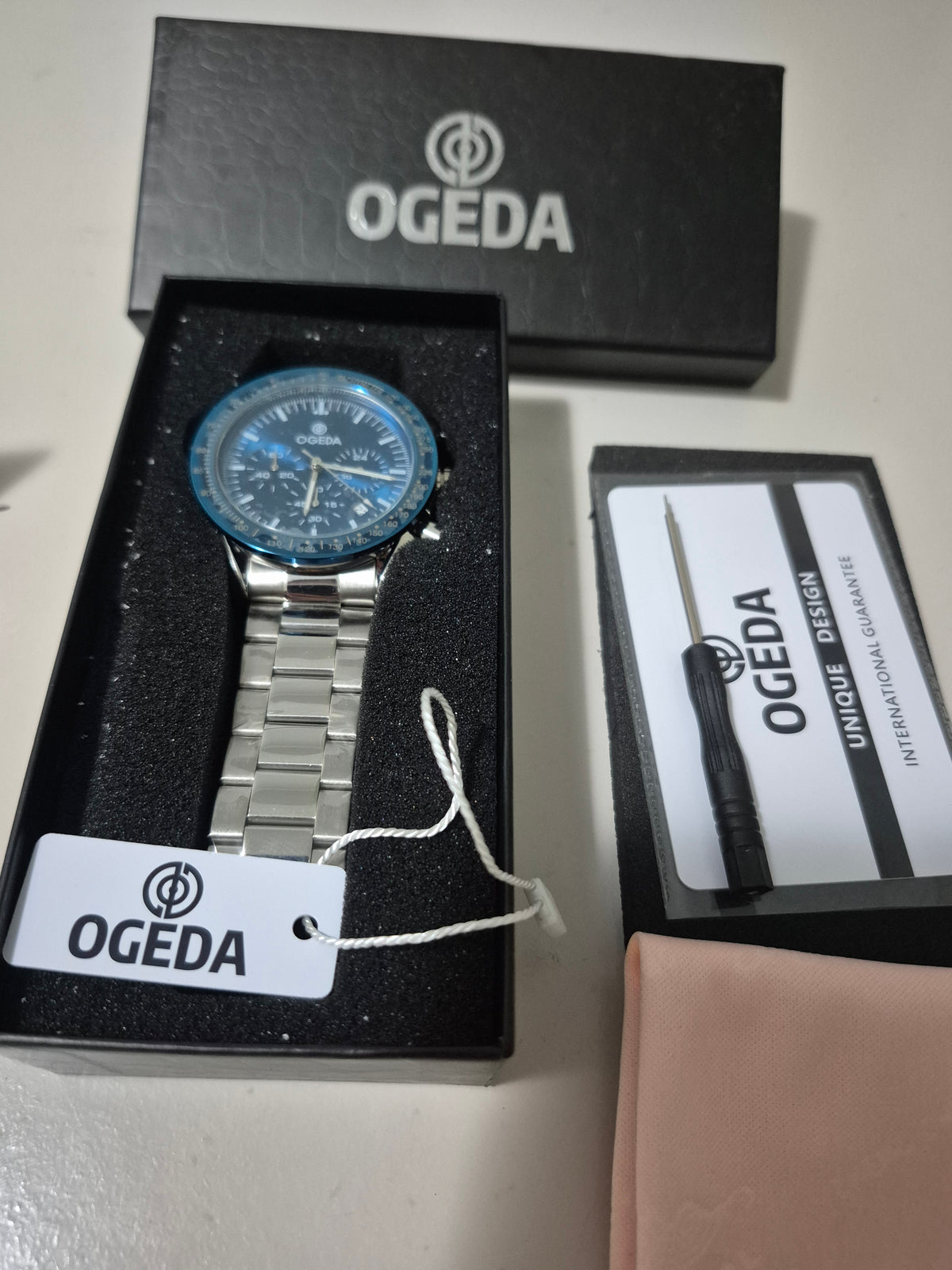 Relógio Ogeda Masculino Cronógrafo Quartz Analógica Og6001
