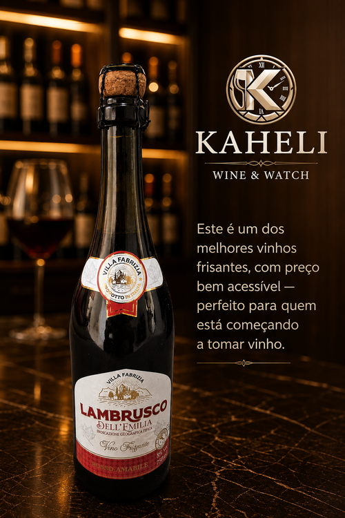 Frizante Italiano Tinto Lambrusco Villa Fabrizia 750ml Amabi