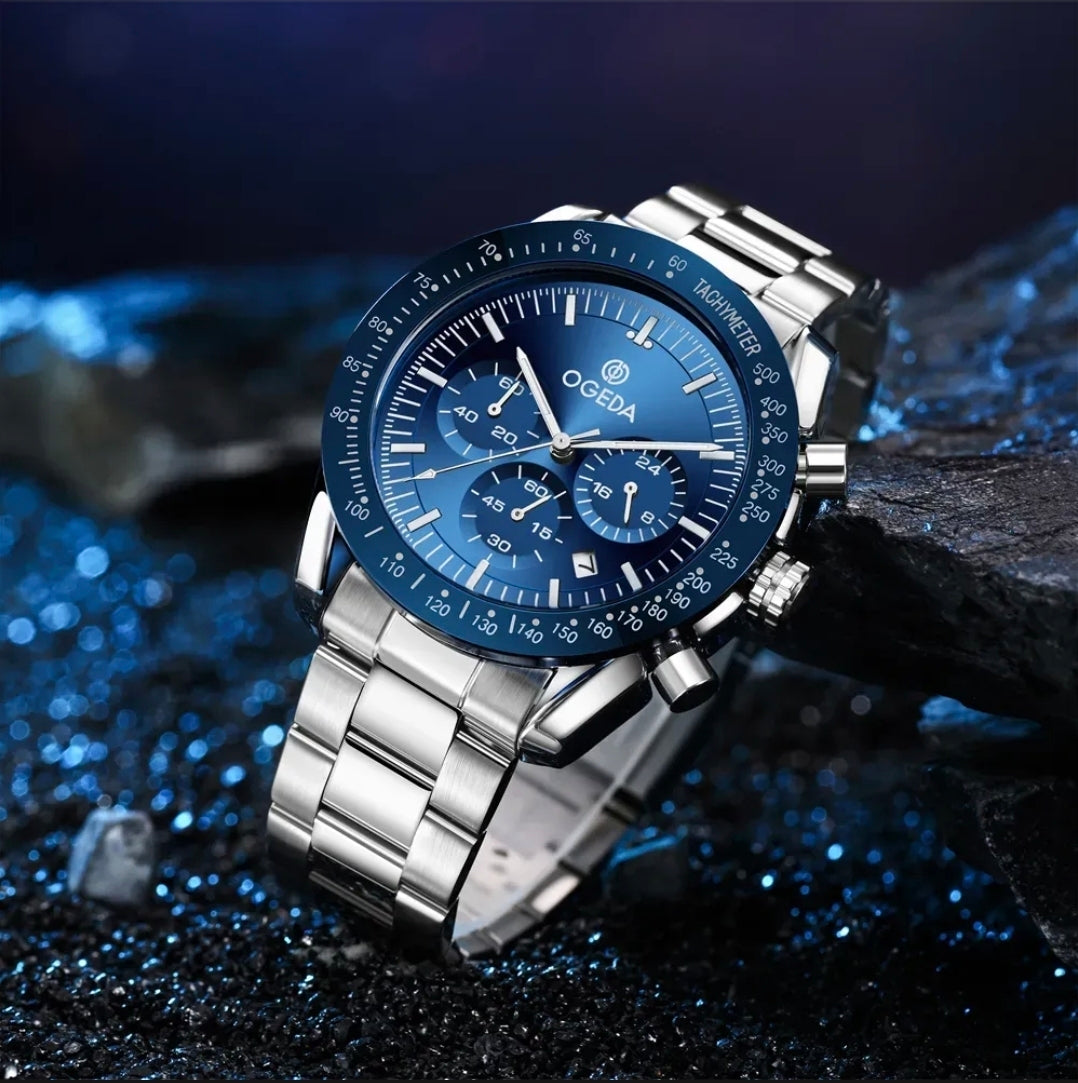 Relógio Ogeda Masculino Cronógrafo Quartz Analógica Og6001