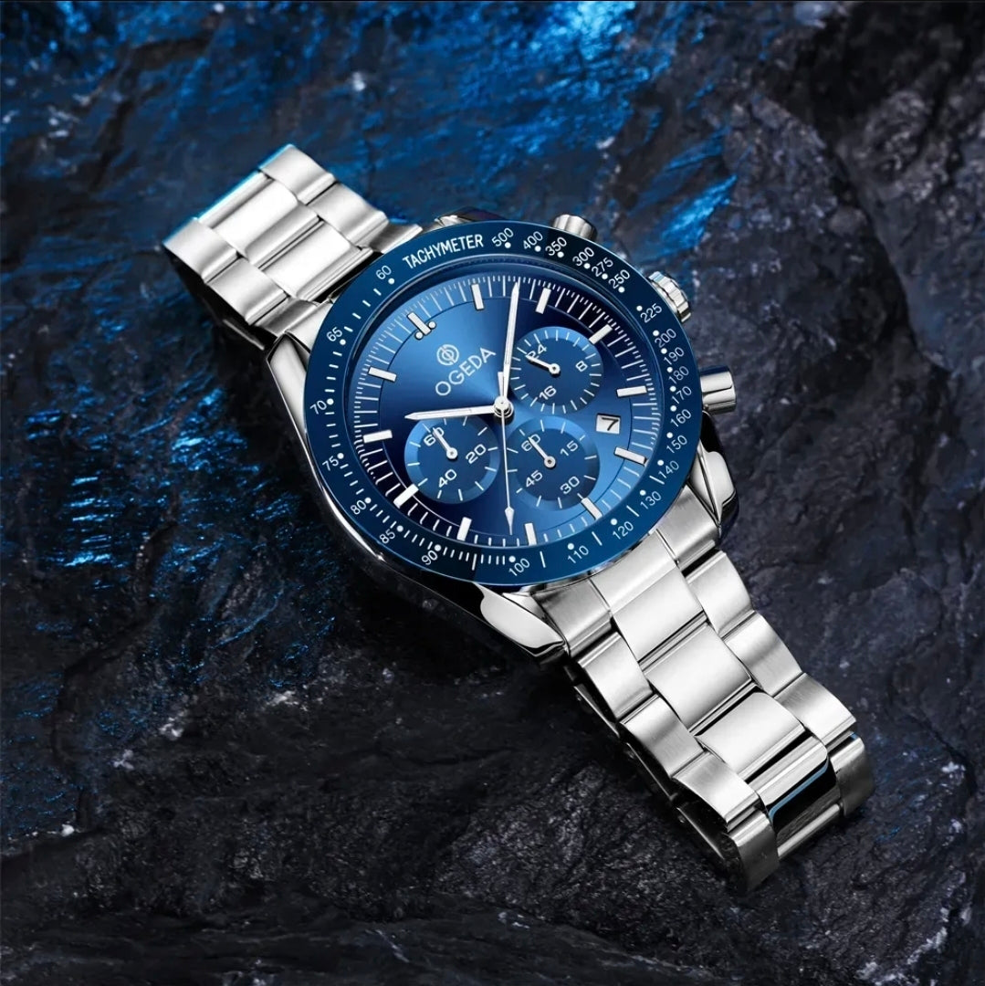 Relógio Ogeda Masculino Cronógrafo Quartz Analógica Og6001